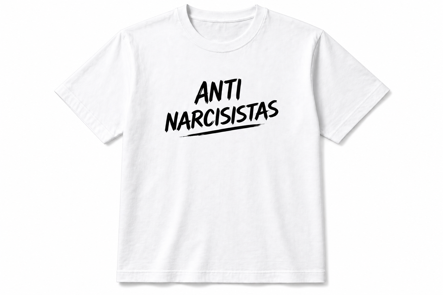 MEN ANTI NARCISISTAS TEE - WHITE