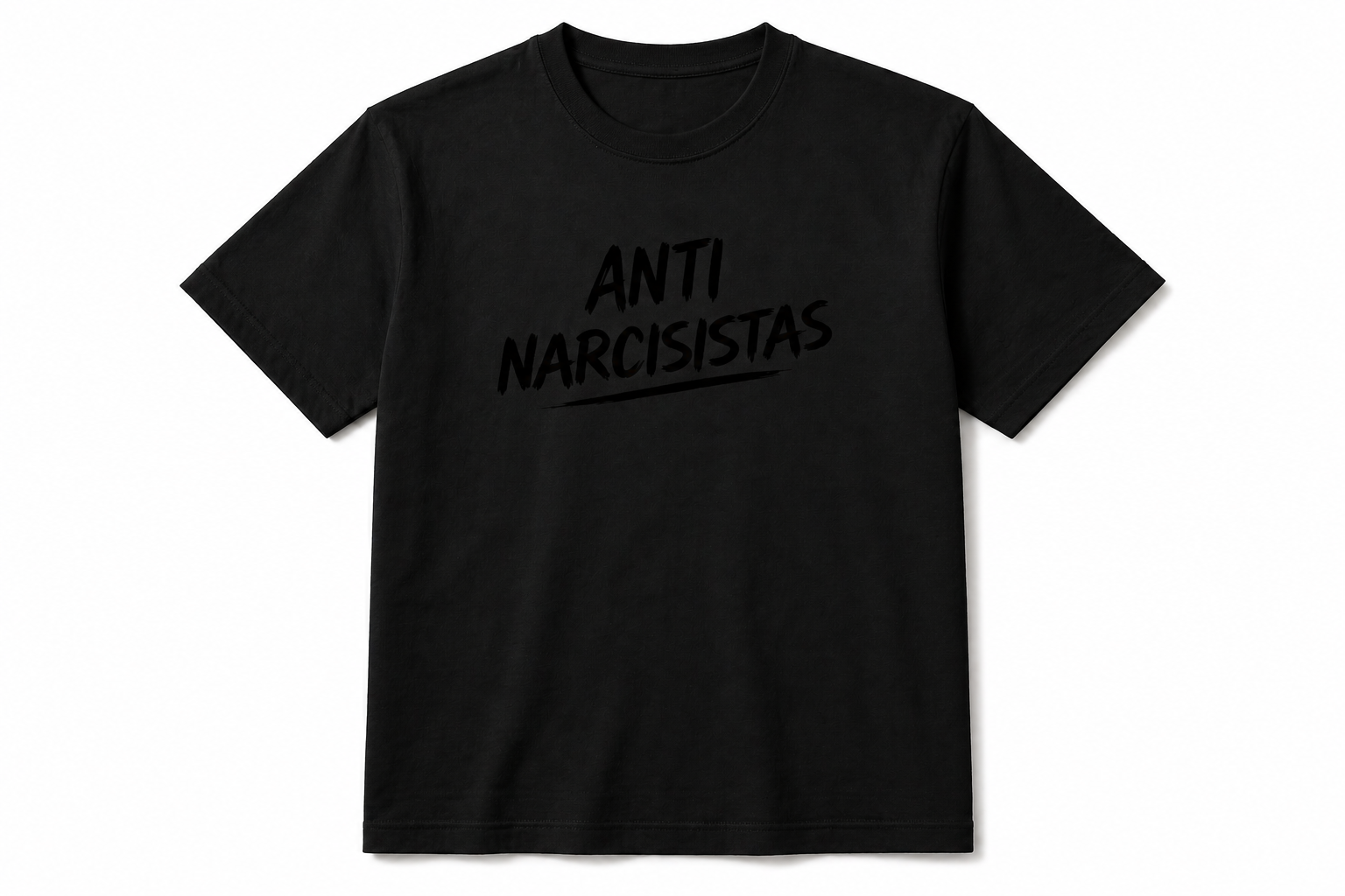 MEN ANTI NARCISISTA TEE - MATTE BLACK