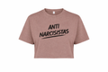 ANTI NARCISISTAS OVERSIZE CROP TOP - TAUPE ROSÉ